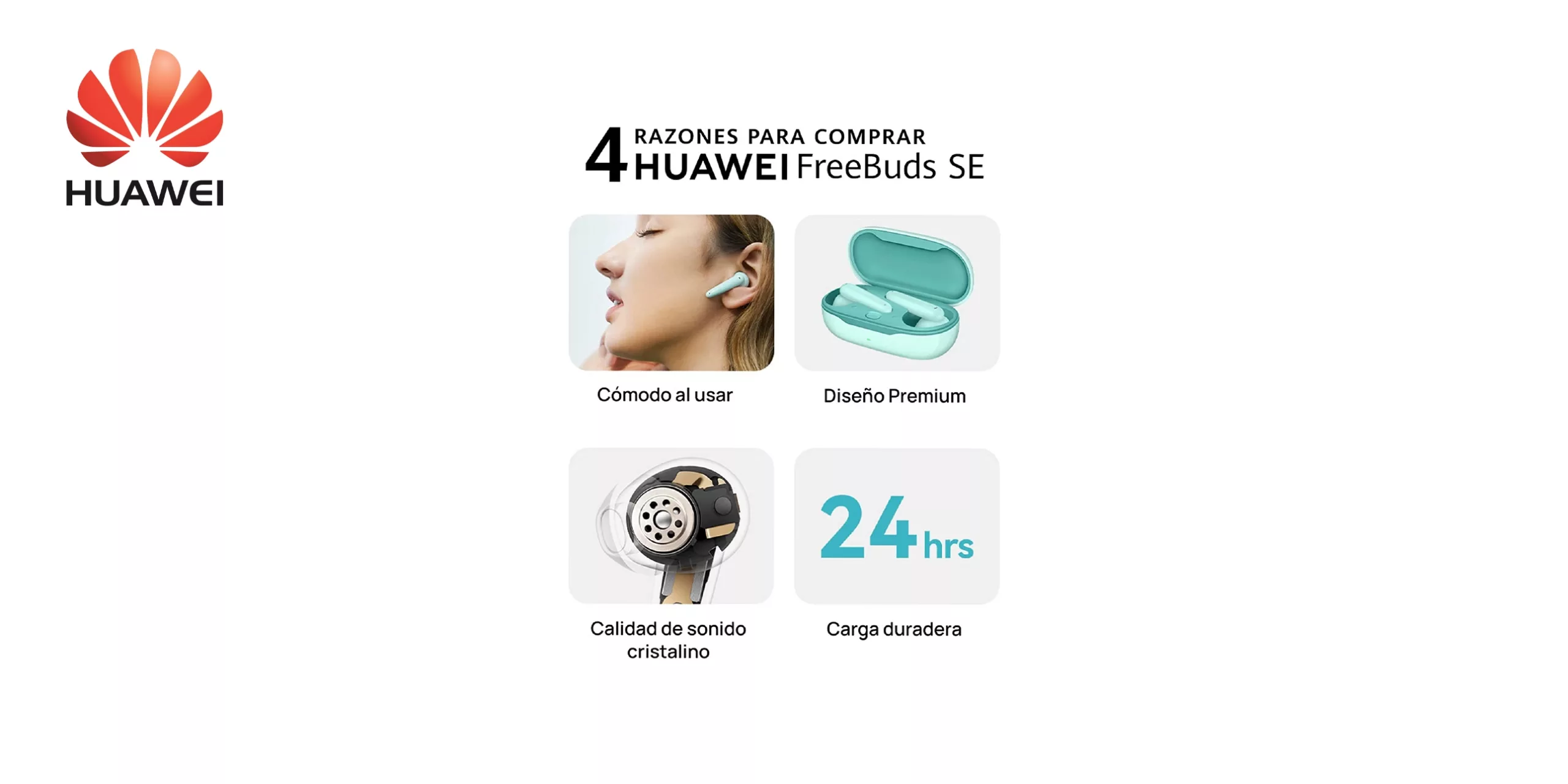 Auriculares HUAWEI FreeBuds SE Semi-In-Ear